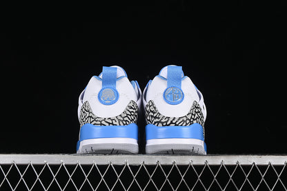 Nike Air Jordan Spizike Low White University Blue Grey Sneakers