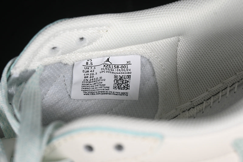 Nike Air Jordan 1 Low Travis Scott Fragment Design OG SP Mint Green White Sneakers