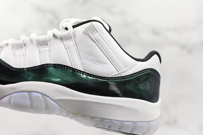 Nike Air Jordan 11 Retro Low Emerald Easter 2018 Black White Sneakers