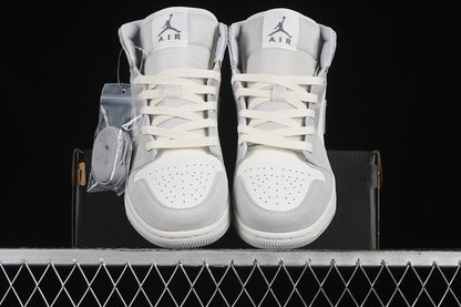 Nike Air Jordan 1 Mid Neutral Grey Sneakers