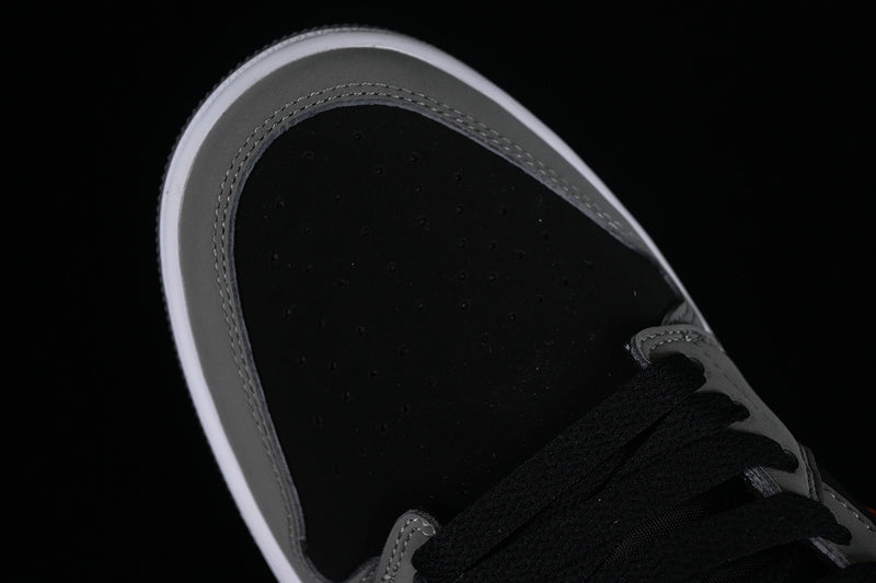 Nike Air Jordan 1 Low SE Light Graphite Black Vivid Orange Sneakers