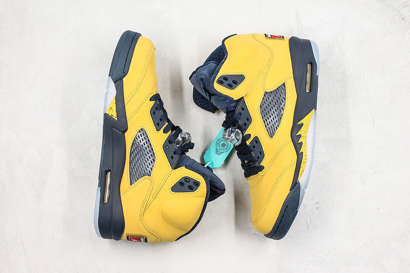 Nike Air Jordan 5 Retro Michigan Yellow 2019 Sneakers