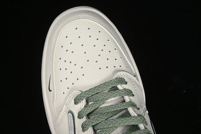 Nike Air Jordan 1 Low OG SP Off-White Travis Scott Fragment Design Green Sole White Sneakers