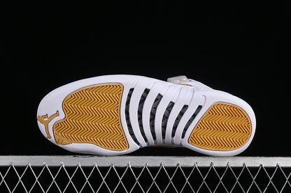 Nike Air Jordan 12 Retro Phantom Metallic Gold White Sneakers