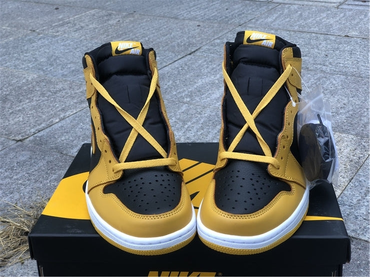 Nike Air Jordan 1 Retro High OG GS Pollen 2021 Yellow Sneakers