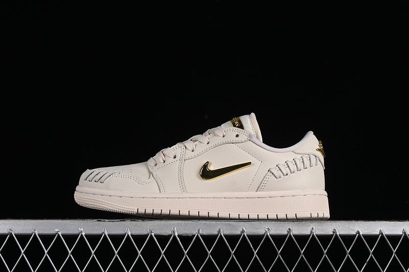 Nike Air Jordan 1 Low Method Of Make Metallic Gold Legende Light Brown Sneakers