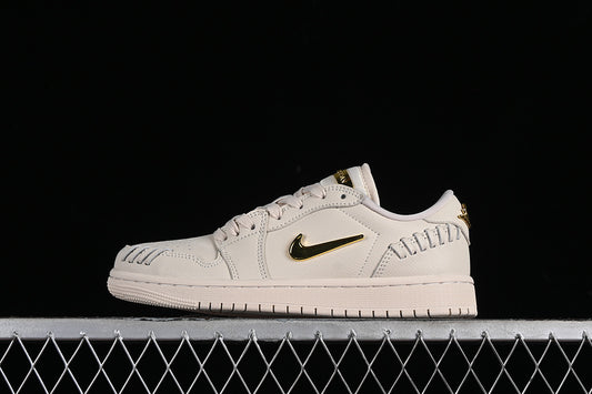 Nike Air Jordan 1 Low Method Of Make Metallic Gold Legende Light Brown Sneakers