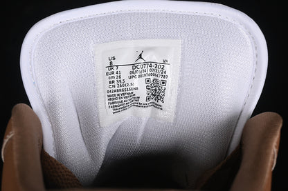 Nike Air Jordan 1 Low Archaeo Brown White Sneakers