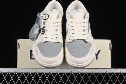 Nike Air Jordan 1 Low BURBERRY Travis Scott Fragment Design OG SP Grey White Sneakers
