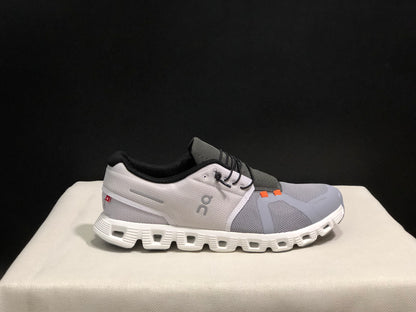 On Running Cloud 5 Lightweight Running Shoes Ivory White/Wolf Grey