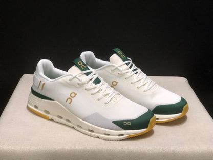On Running Cloudnova Form 2 Fashionable Casual Running Shoes White/Green
