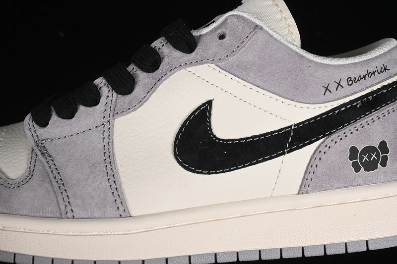 Nike Air Jordan 1 Low White Grey Black Sneakers