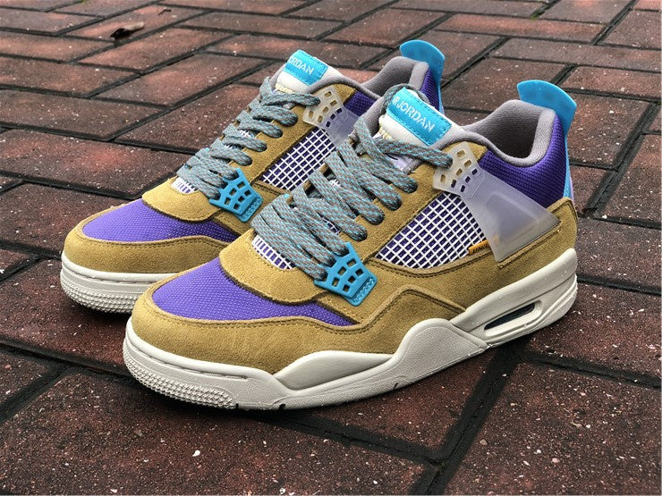 Nike Air Jordan 4 Retro SP 30th Anniversary Union Desert Moss Purple Sneakers
