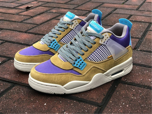 Nike Air Jordan 4 Retro SP 30th Anniversary Union Desert Moss Purple Sneakers