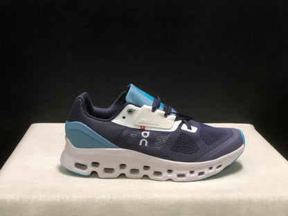 On Running Cloudstratus Breathable Support Running Shoes Navy Blue