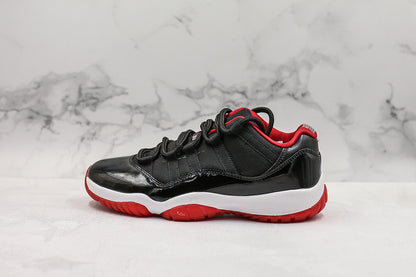 Nike Air Jordan 11 Retro Low-Top Bred Black Sneakers