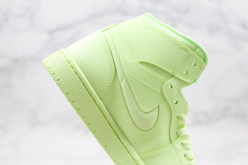 Nike Air Jordan 1 Retro High Tripple Barley Volt Green Sneakers