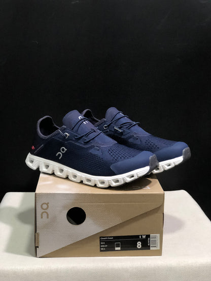 On Running Cloud 5 Coast Convenient And Breathable Running Shoes Dark Blue