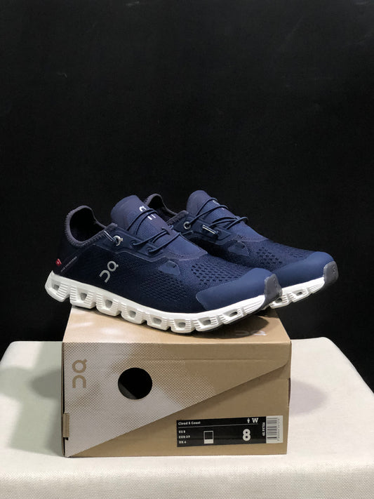 On Running Cloud 5 Coast Convenient And Breathable Running Shoes Dark Blue