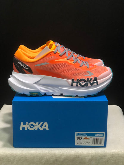 Hoka One One Mafate X Lightweight Fashion Running Shoes Sneakers Orange