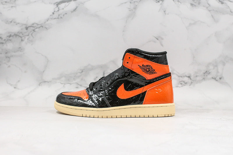 Nike Air Jordan 1 Retro OG High Shattered Backboard 3.0 Black Orange Sneakers