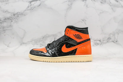 Nike Air Jordan 1 Retro OG High Shattered Backboard 3.0 Black Orange Sneakers