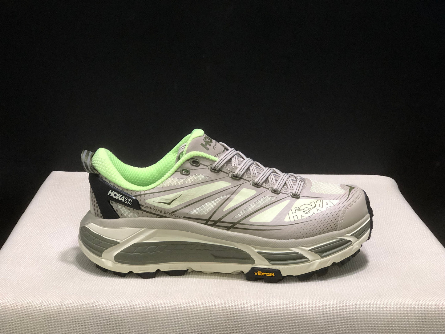 Hoka One One Mafate Speed 2 Mountain Anti-slip Running Shoes Sneakers Gray