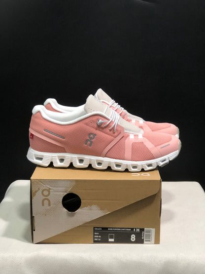 On Running Cloud 5 Lightweight Running Shoes Rose Powder/Soft Yarn