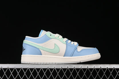 Nike Air Jordan 1 Low BAPE White Blue Sneakers