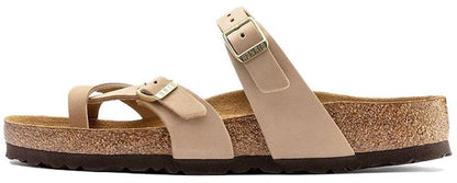 Birkenstock Mayari Soft Footbed Nubuck Leather 1022223 Sandcastle Sandals