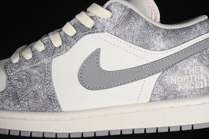Nike Air Jordan 1 Low White Grey Sneakers