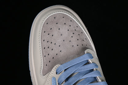 Nike Air Jordan 1 Low OG SP Travis Scott Fragment Design LV Grey Blue Sneakers