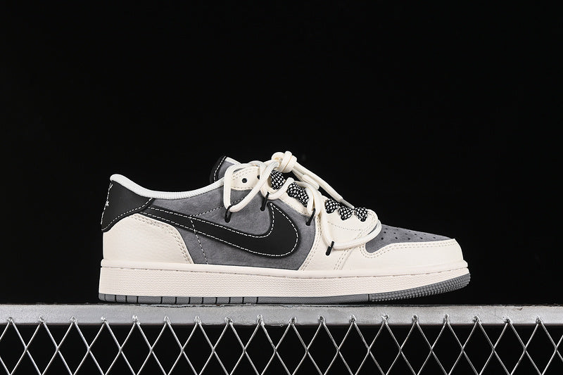 Nike Air Jordan 1 Low OG SP Travis Scott Fragment Design White Grey Black Sneakers