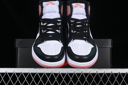 Nike Air Jordan 1 Retro High NRG Black White Pink Sneakers