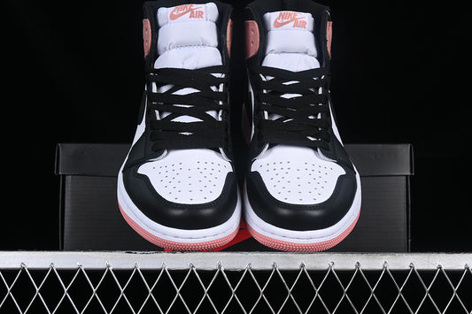 Nike Air Jordan 1 Retro High NRG Black White Pink Sneakers