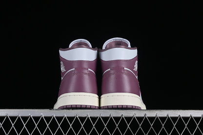 Nike Air Jordan 1 Mid Pure Platinum Sky J Mauve Sail Sneakers