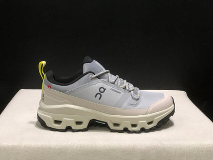 On Running Cloudrock Low WP Hiking Outdoor Shoes Light Grey