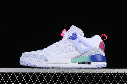 Nike Air Jordan Spizike Low Dongdan White Indigo Burst Palest Purple Sneakers
