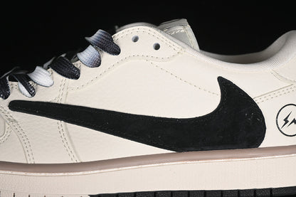 Nike Air Jordan 1 Low Travis Scott Fragment Design OG SP White Black Sneakers