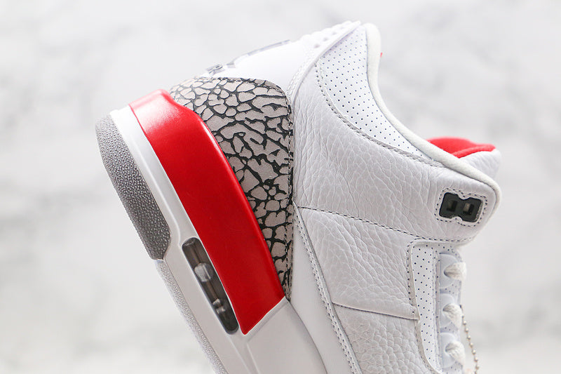 Nike Air Jordan 3 Retro Katrina Hall of Fame 2018 White Red Sneakers