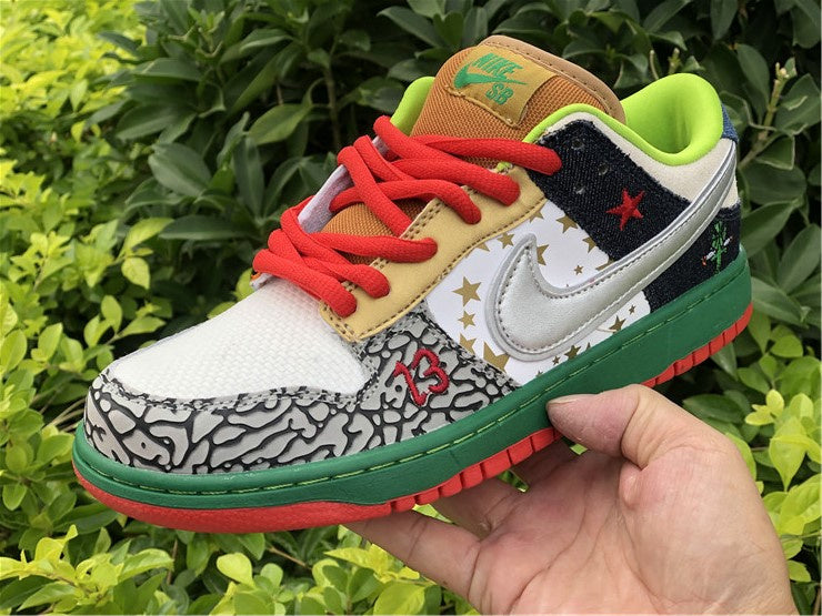 Nike Dunk Low SB What The Dunk Multicolor Sneakers