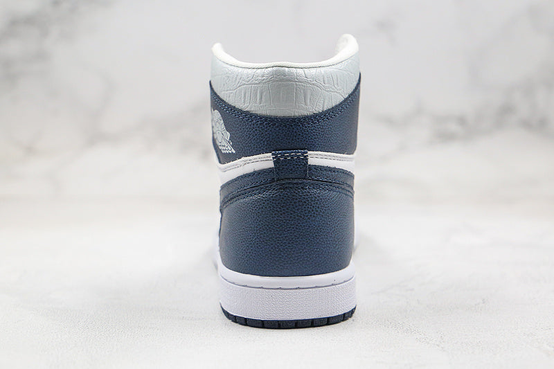 Nike Air Jordan 1 Retro Gray Navy Sneakers