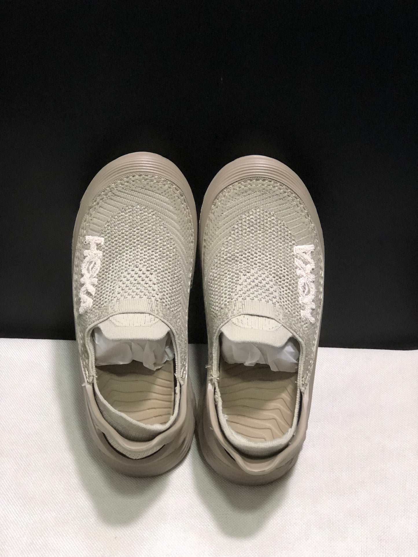 Hoka One One Restore TC Elastic Comfortable Low-top Running Shoes Sneakers Beige