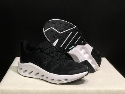 On Running Cloudsurfer Trail Waterproof Comfortable And Breathable Running Shoes Black/White