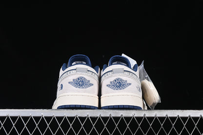 Nike Air Jordan 1 Low White Grey Blue Sneakers