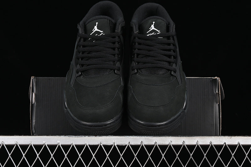 Nike Air Jordan 4 Remastered Pure Black Sneakers