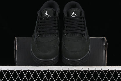 Nike Air Jordan 4 Remastered Pure Black Sneakers