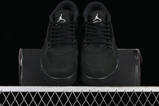 Nike Air Jordan 4 Remastered Pure Black Sneakers