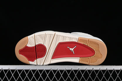 Levi 's Nike Air Jordan 4 White Denim Sneakers