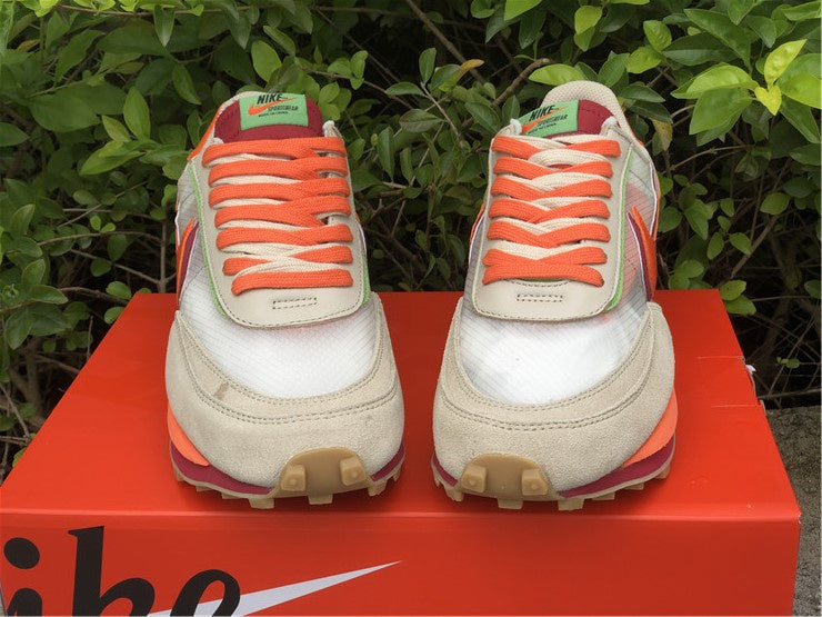 Nike LD Waffle Sacai Clot Kiss of Death Orange Sneakers